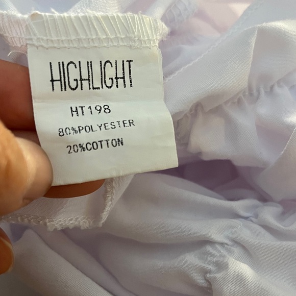 White Ruffled Ruched Crop Top - Picture 6 of 7